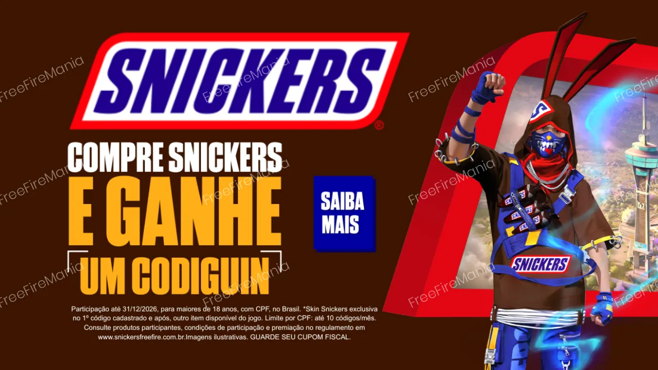 Banner Free Fire Gratis 31/07 00:00
