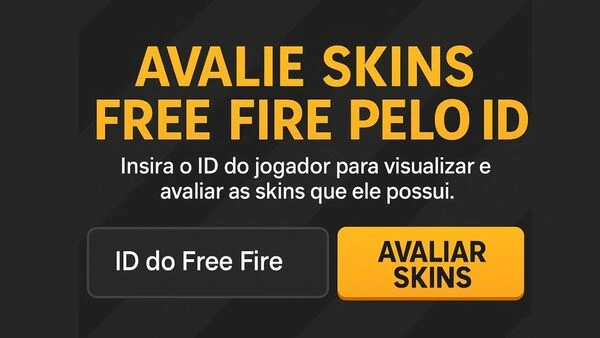 Avaliar Skins Free Fire pelo ID: veja a nota real da conta