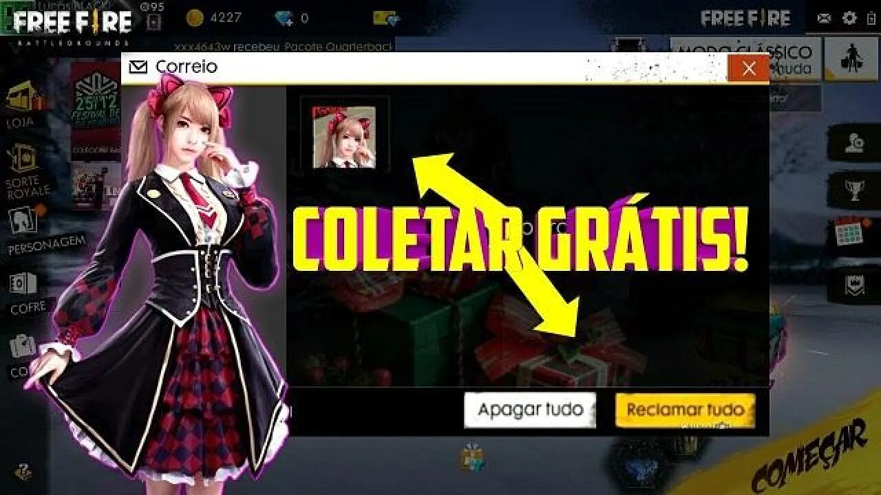 Pacote Completo da Caroline de Graça Disponível Durante a Pro League de Free Fire