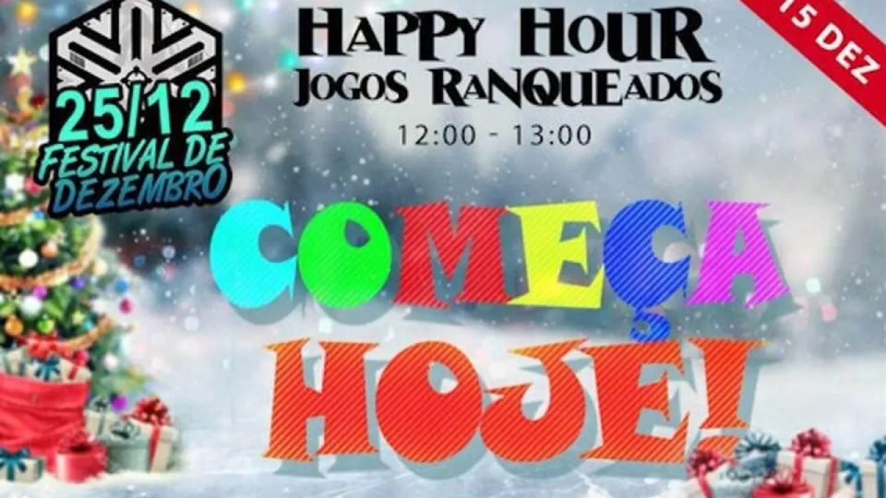 Evento Happy Hour em Free Fire: Jogue Ranqueadas sem Perder Pontos