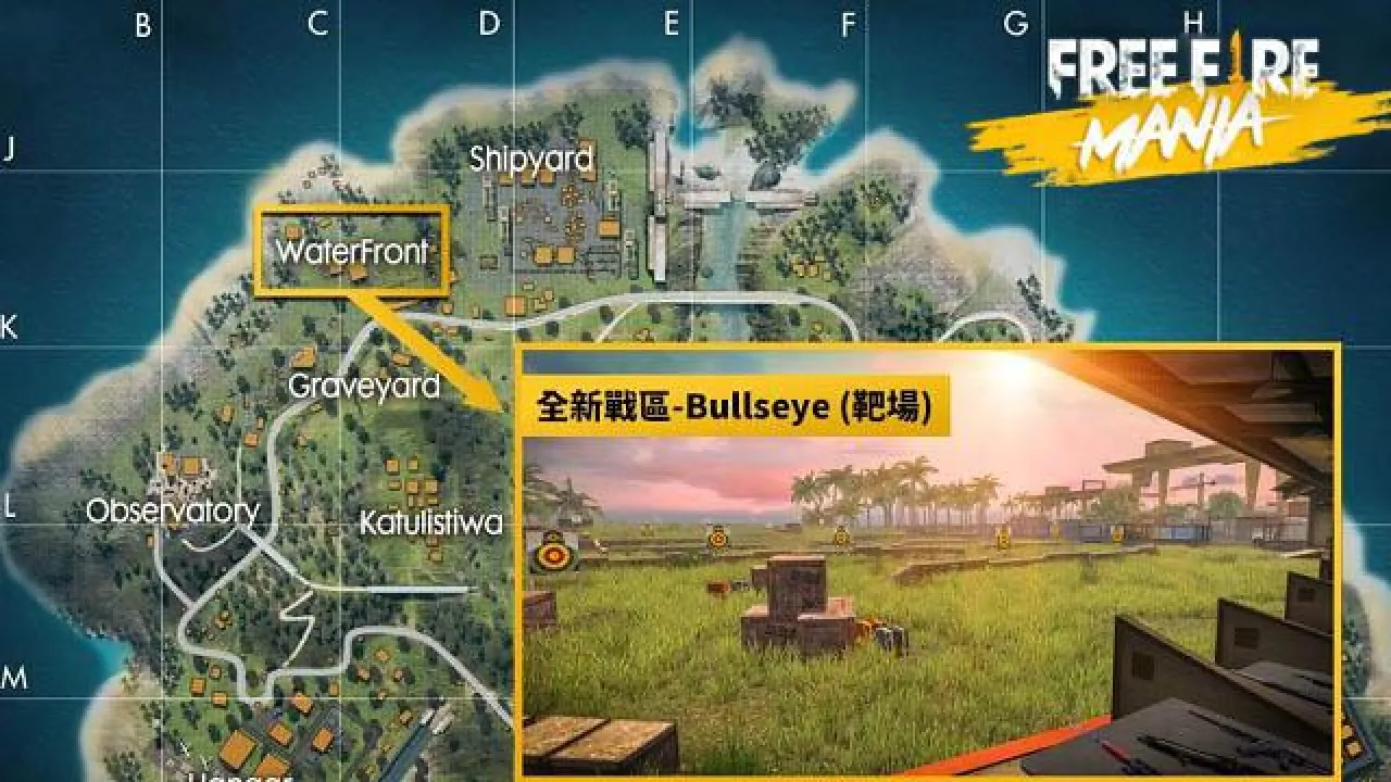 Mudanças no Mapa Bermuda: Nova Cidade Bullseye no Free Fire