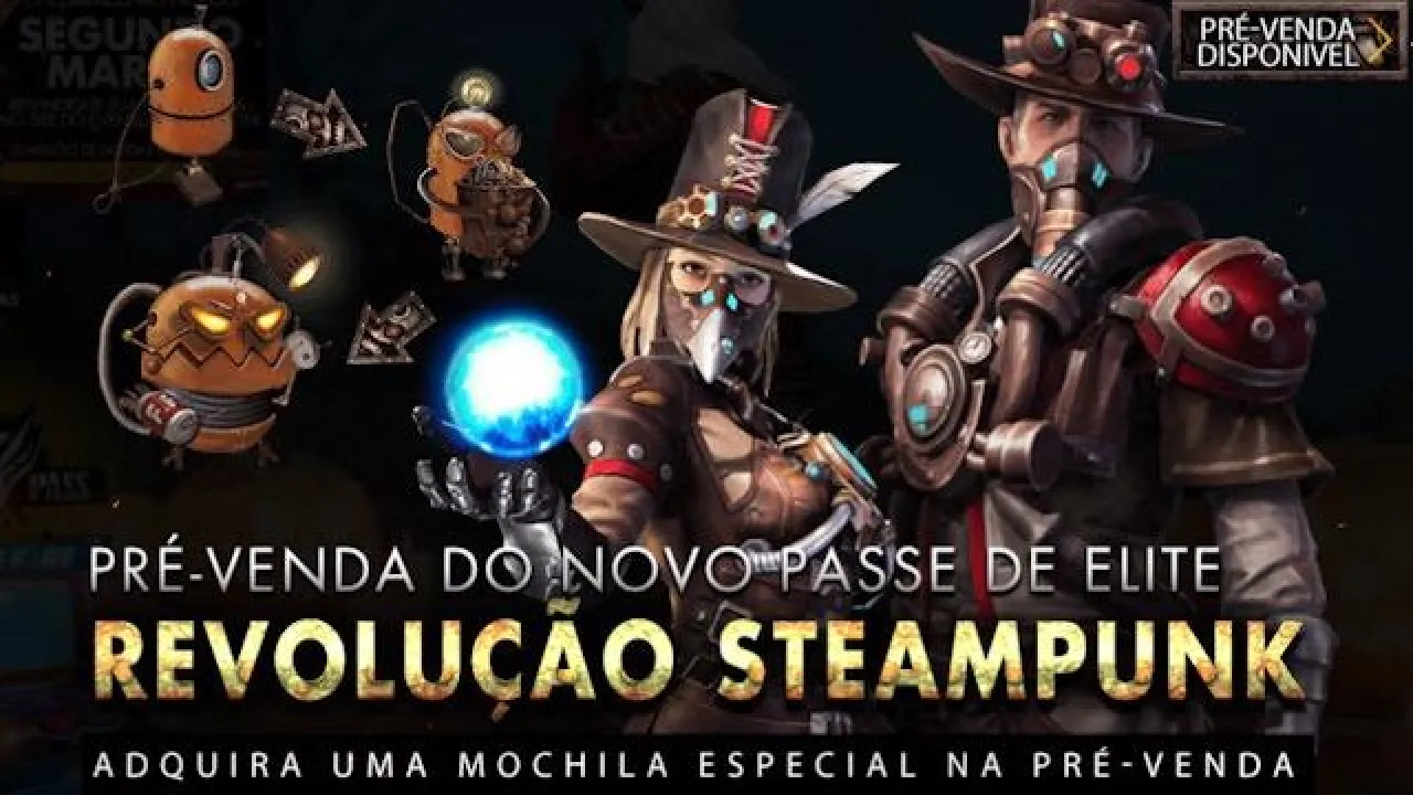 Novo Passe de Elite 7 - Era Mecânica no Free Fire