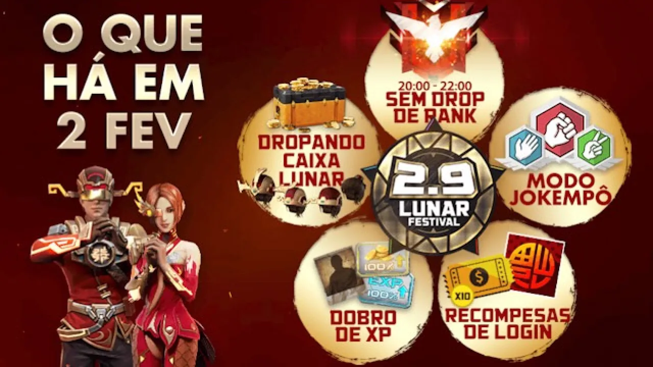 Festival Lunar em Free Fire: Tudo que Acontecerá no Sábado