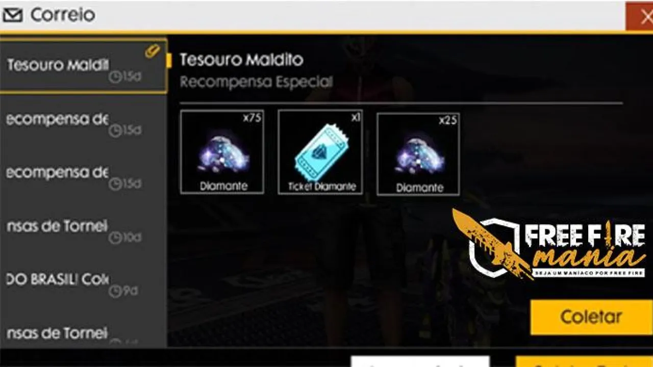 Ganhe 100 Diamantes Grátis com o Passe de Elite Combate na Escuridão no Free Fire