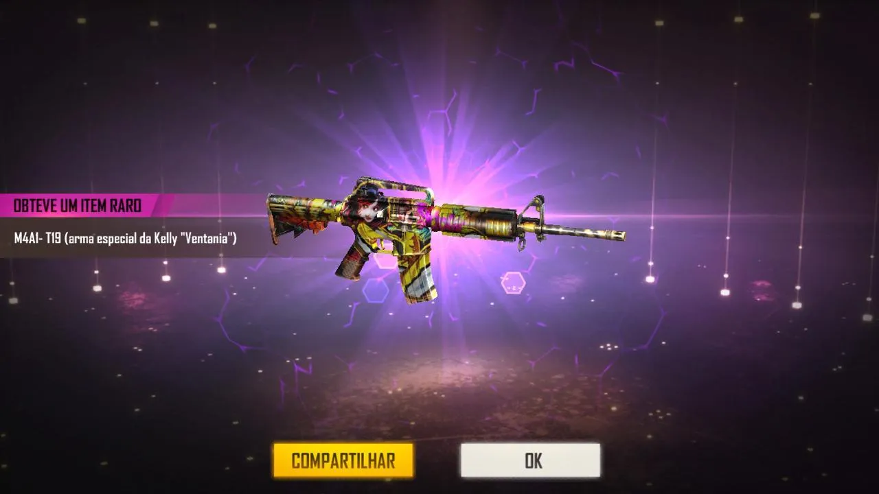 19ª temporada do Free Fire traz a skin T19 da M4A1, saiba como conseguir