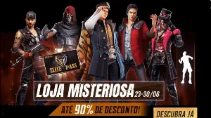 16ª edição da Loja Misteriosa Free Fire traz o Passe de Elite com desconto em Junho de 2021 — Free Fire
