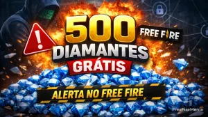 Free Fire: promessa de 500 diamantes grátis vira alerta — Free Fire