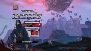 Free Fire x Naruto: Avatar e Banner Akatsuki grátis — Free Fire