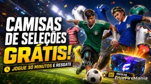 Free Fire libera camisas de times grátis; loja vai até 20/07 — Free Fire