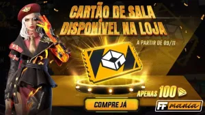 Cartão de Sala Personalizada Free Fire começa a ser vendido na loja — Free Fire