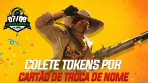 Cartão de Troca de Nome Grátis no Evento do Dia da Independência - Free Fire — Free Fire
