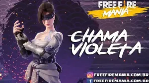Novo Sorte Royale de Diamante - Chama Violeta em Free Fire — Free Fire