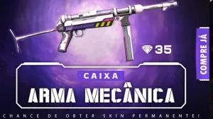 Nova Caixa de Arma Mecânica com Skins para MP40 e M79 no Free Fire — Free Fire