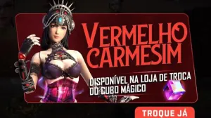 Novo Cubo Mágico Vermelho Carmesim disponível no Free Fire — Free Fire