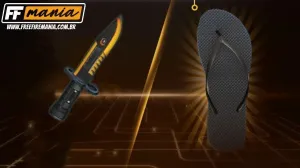 Chinelada Free Fire: primeira skin da Faca traz uma sandália para o jogo — Free Fire
