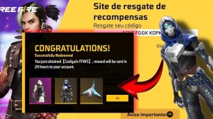 CODIGUIN FF 2025: Código Free Fire com “Conjunto Cristal Estelar (Incubadora)”; Resgate no Rewards em 15 de maio — Free Fire