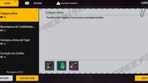 CODIGUIN FF infinito: resgate 3 códigos do Infinix — Free Fire