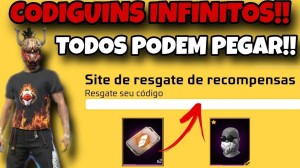 CODIGUIN FF no Free Fire: código infinito Carnaval 2025; Resgate no Rewards — Free Fire