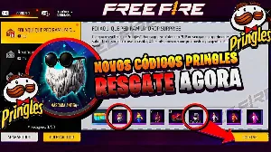 CODIGUIN FF: novos códigos Free Fire da parceria Pringles nesta terça (26) — Free Fire