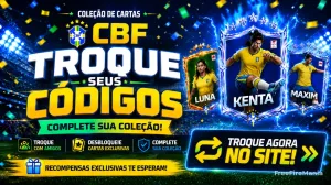 Coleção de Cartas CBF Free Fire: trocar códigos e figurinhas — Free Fire