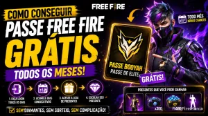 Passe grátis Free Fire: guia para ganhar pelo login — Free Fire