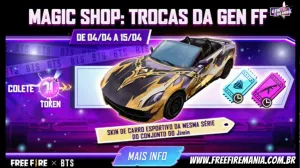 Como conseguir tokens para resgatar a skin do carro BTS no Free Fire essa semana — Free Fire