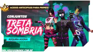 Free Fire: como conseguir Conjunto Espírito Sombrio, Conjunto Criatura Sombria, Conjunto Torcida Sombria no Token Royale — Free Fire