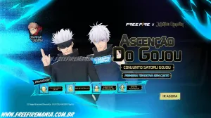 Free Fire: Como Conseguir Conjunto - Satoru Gojo no Torre de Tokens? — Free Fire