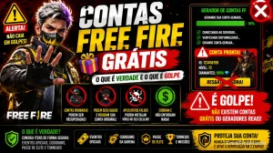 Contas Free Fire grátis: o que é verdade e o que é golpe — Free Fire