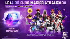 Cubo Mágico Free Fire 2022: Garena adiciona itens temporários na loja neste sábado (27) — Free Fire