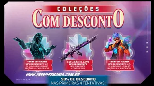 Descontos Incríveis de 50% Chegam ao Free Fire: Aproveite o Menu Royale Especial! — Free Fire