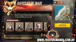Dia 02: Onde encontrar o Tesouro da Raposa de Inari no Mapa do Free Fire — Free Fire