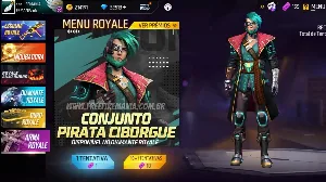 Diamond Royale Free Fire: Cyborg Pirate is the skin of the month for August 2022 — Free Fire