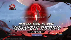 Escolha Royale Free Fire: Como conseguir Disparo Final da MP40 Tsukuyomi Infinito e outros Prêmios — Free Fire