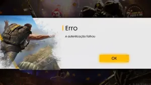 Erro de Conexão de Rede: A autenticação falhou no Free Fire — Free Fire