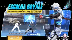 Escolha Royale Free Fire traz Wolfrahh, o Lobo das Neves: como obter, data de término e mais detalhes — Free Fire