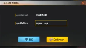 Espaço Invisível Free Fire: como definir um nome invisível usando a letra "Unicode 3164" — Free Fire
