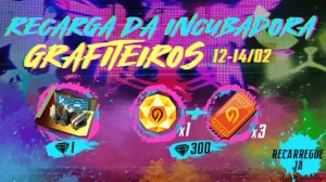 Evento de Recarga da Incubadora Grafiteiros no Free Fire — Free Fire