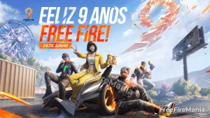 Evento Feliz 9 Anos chega ao Free Fire com missões e recompensas — Free Fire