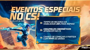 Free Fire libera eventos especiais no Contra Squad até 29 de maio — Free Fire