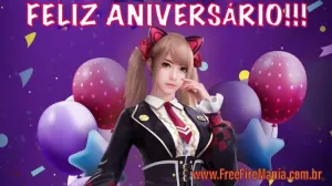 Aniversário de Caroline em Free Fire - Celebração especial para a Personagem — Free Fire