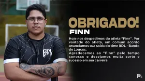 Fim da picada! Após briga por call, Corinthians FF se despede do capitão Finn — Free Fire