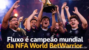 Fluxo é campeão mundial da NFA World BetWarrior em final histórica — Free Fire