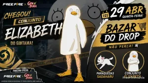 Bazar do Drop Free Fire: como funciona o evento com Conjunto Elizabeth — Free Fire