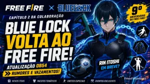 Filtración indica regreso de Blue Lock a Free Fire en la OB54 — Free Fire