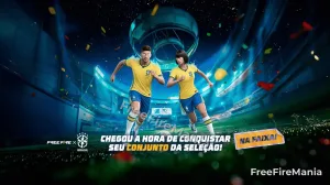Free Fire x CBF: conjunto da Seleção chega grátis em 4 de junho — Free Fire