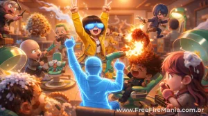 Free Fire limita itens grátis do Choppy Cuts e mantém emote pago — Free Fire