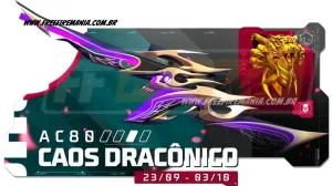 Free Fire: como conseguir AC80 - Caos Dracrônico no Escolha Royale — Free Fire