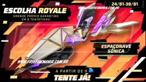 Free Fire: como conseguir Asa Delta - Espaçonave Sonica no Escolha Royale — Free Fire