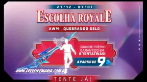 Free Fire: como conseguir AWM Quebrando Gelo no Escolha Royale — Free Fire